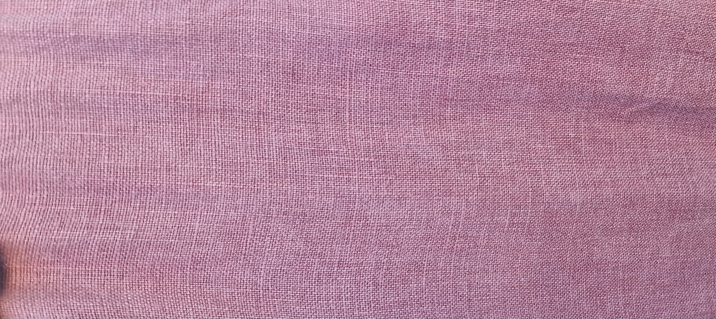 Poetry Pure Linen Button-Up Pocket Dress in Dusty Rose